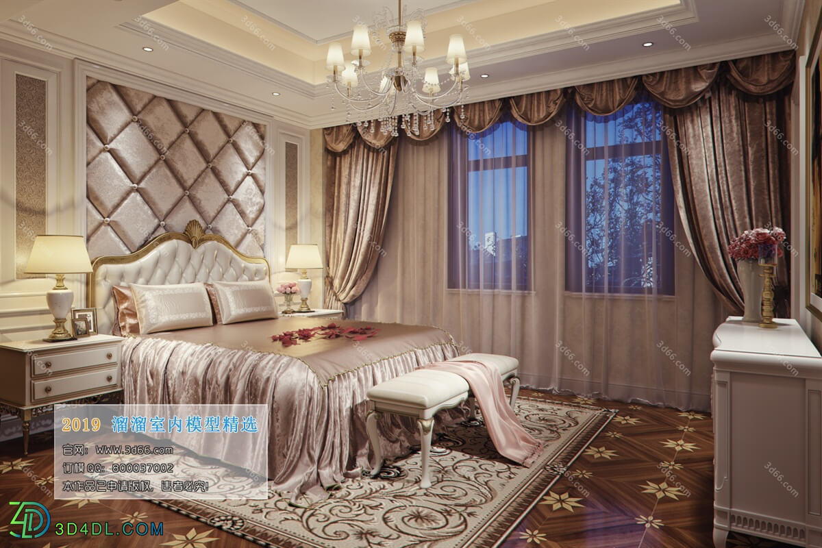 3D66 2019 Bedroom European style D008