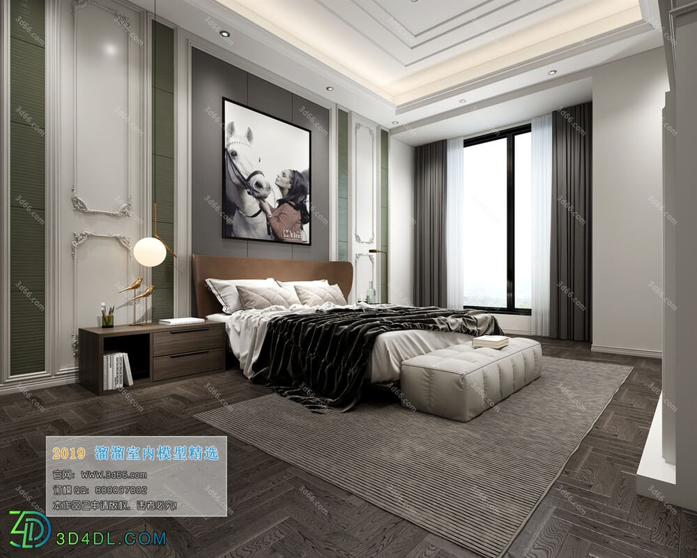 3D66 2019 Bedroom European style D013