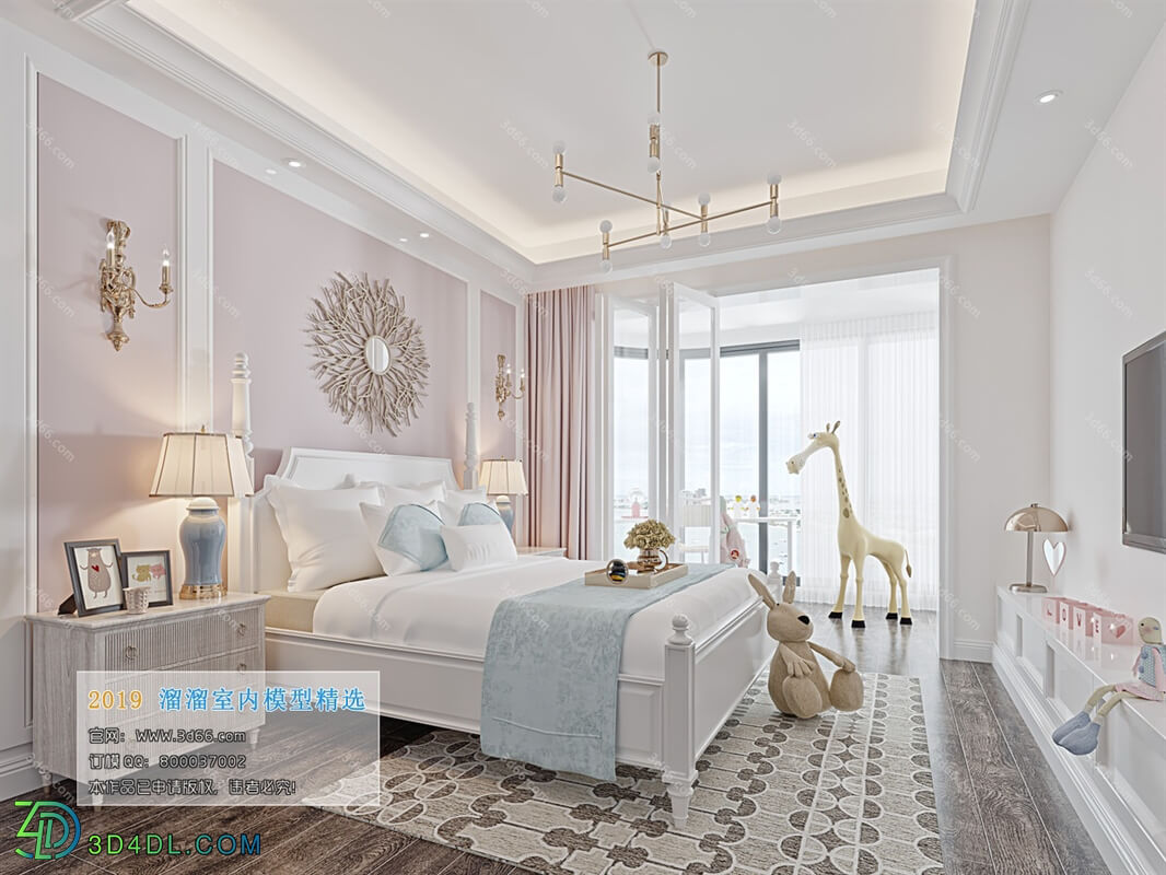 3D66 2019 Bedroom European style D014