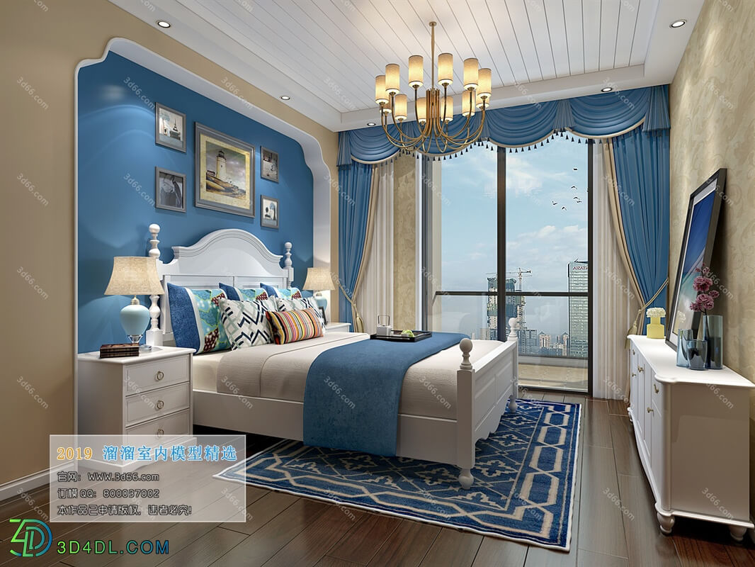 3D66 2019 Bedroom Mediterranean style G001