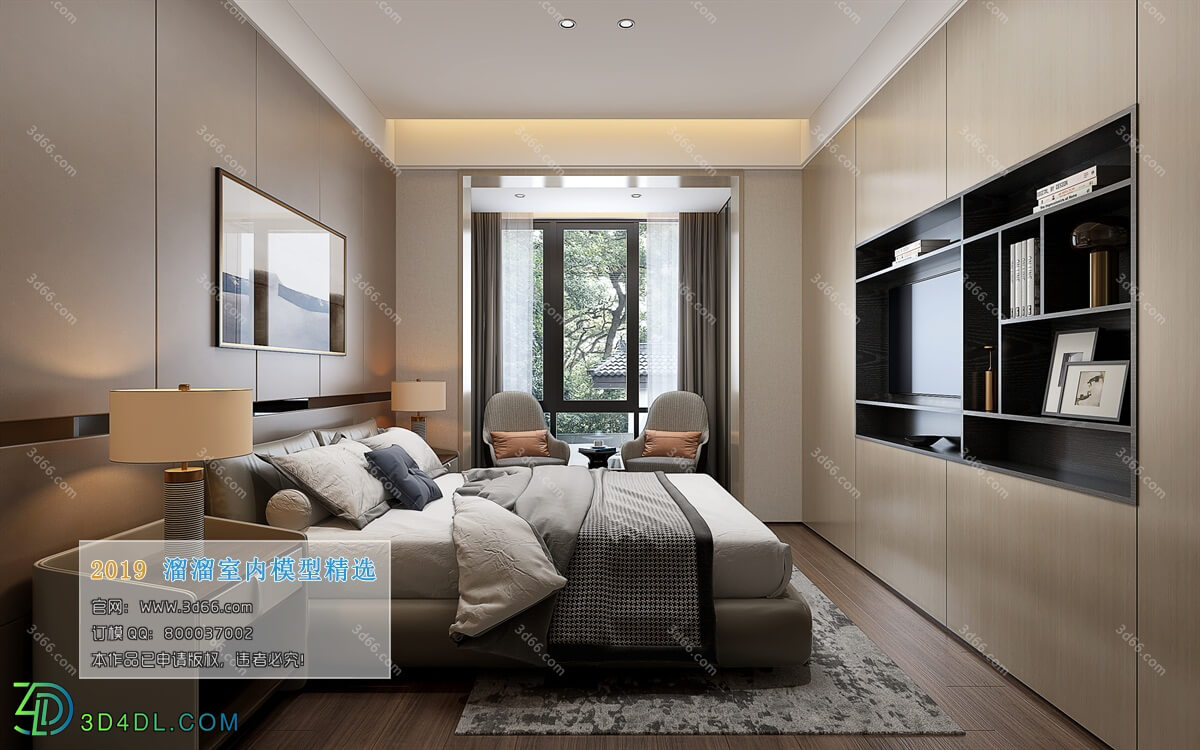 3D66 2019 Bedroom Modern style A008