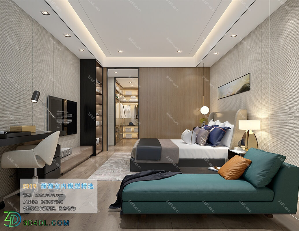 3D66 2019 Bedroom Modern style A022