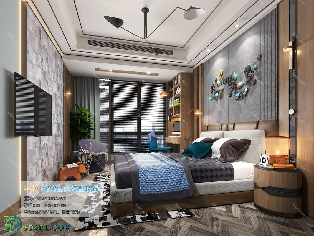 3D66 2019 Bedroom Modern style A023