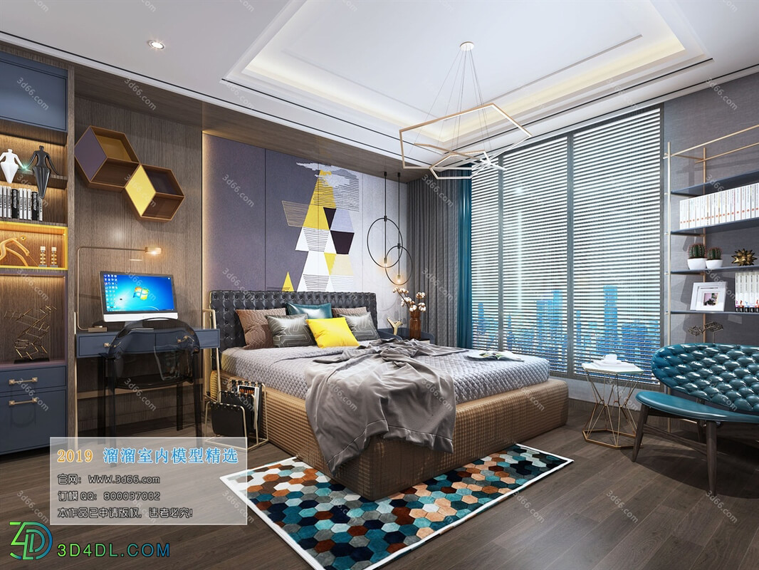 3D66 2019 Bedroom Modern style A024