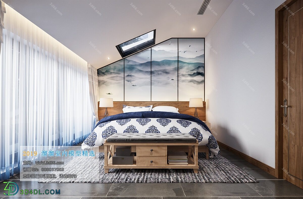 3D66 2019 Bedroom Modern style A034