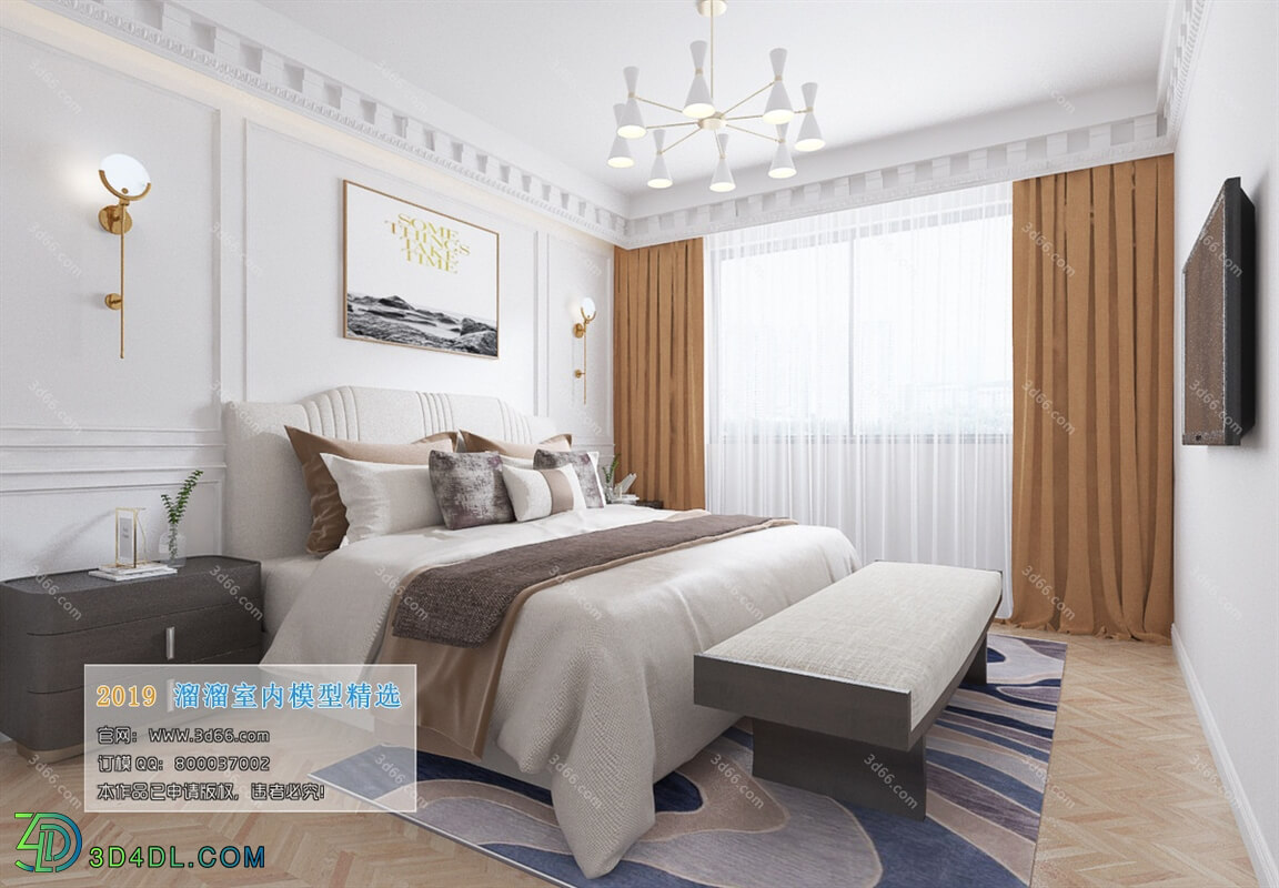 3D66 2019 Bedroom Modern style A058
