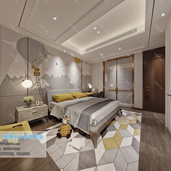 3D66 2019 Bedroom Modern style A084 