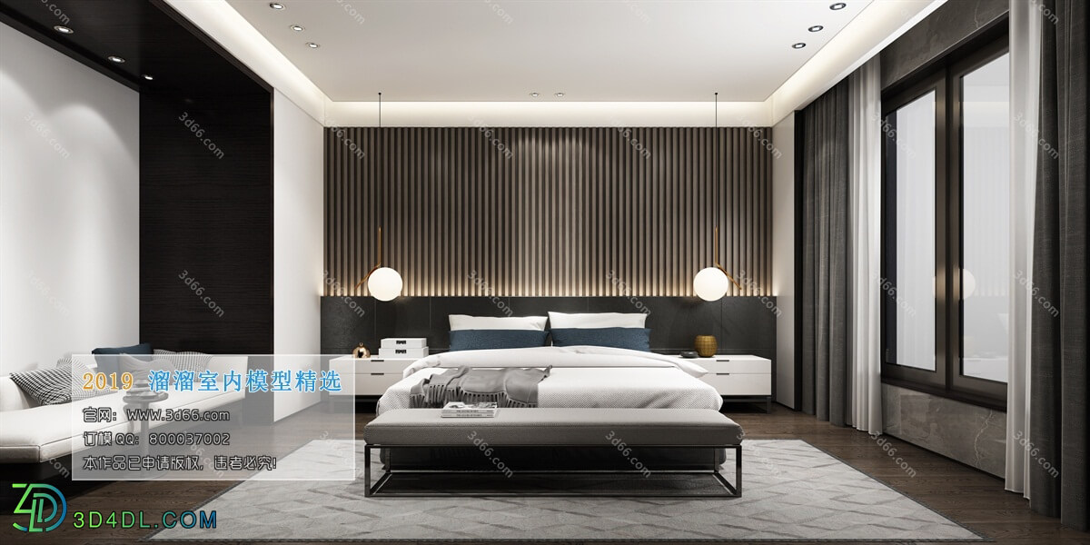 3D66 2019 Bedroom Modern style A086