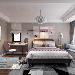 3D66 2019 Bedroom Nordic style M002 