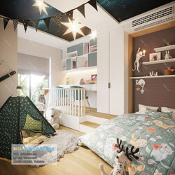 3D66 2019 Bedroom Nordic style M005 