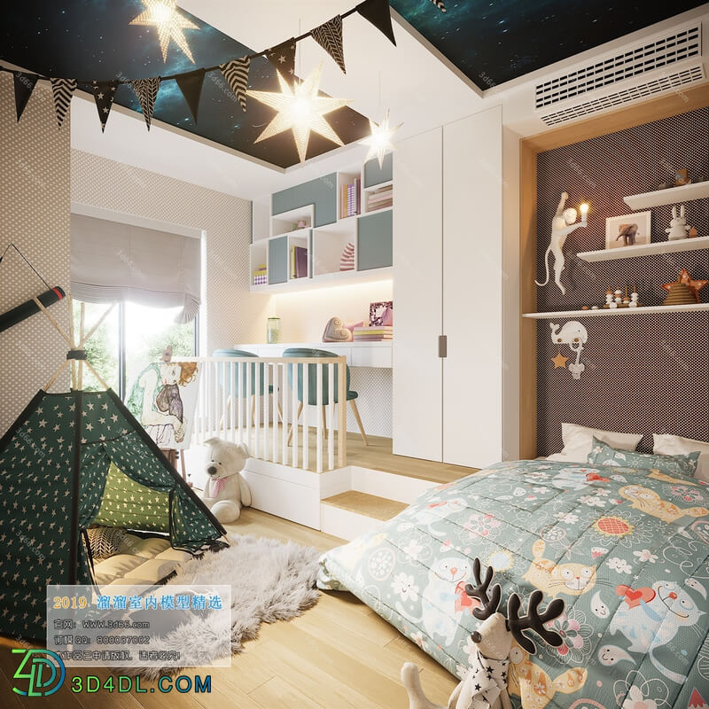 3D66 2019 Bedroom Nordic style M005
