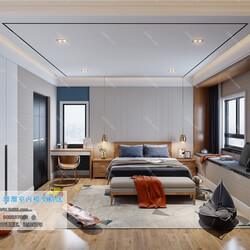 3D66 2019 Bedroom Nordic style M008 