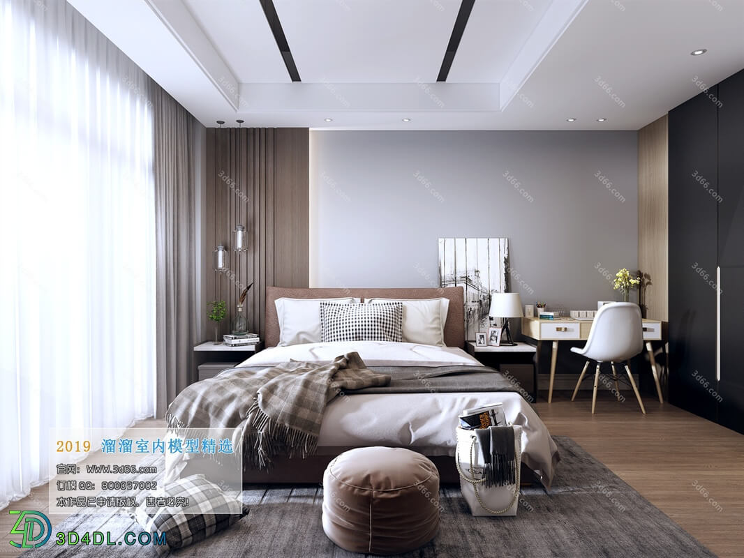 3D66 2019 Bedroom Nordic style M009