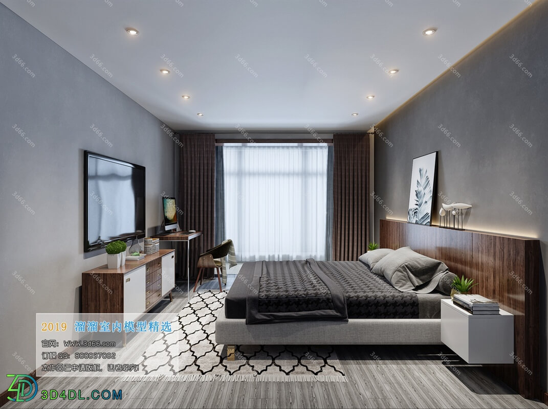 3D66 2019 Bedroom Nordic style M012