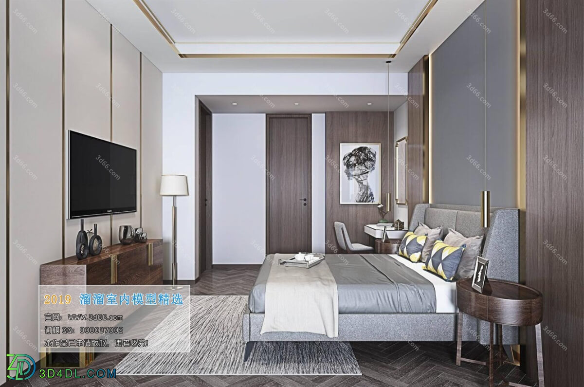 3D66 2019 Bedroom Nordic style M013