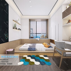 3D66 2019 Bedroom Nordic style M014 