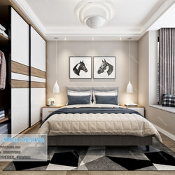 3D66 2019 Bedroom Nordic style M017 