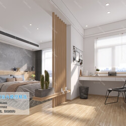 3D66 2019 Bedroom Nordic style M020 