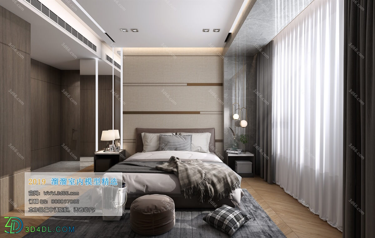 3D66 2019 Bedroom Nordic style M022