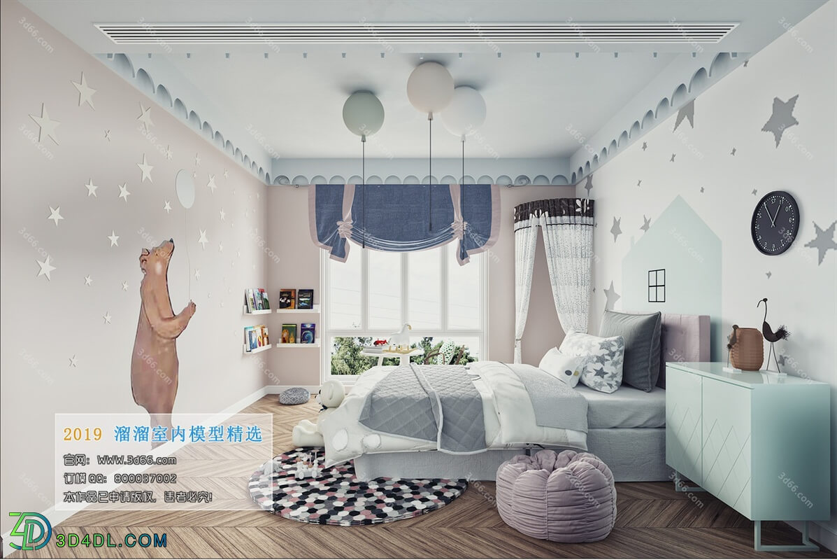 3D66 2019 Bedroom Nordic style M026