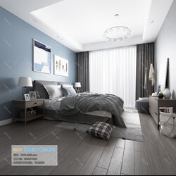 3D66 2019 Bedroom Nordic style M030 