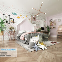 3D66 2019 Bedroom Nordic style M031 