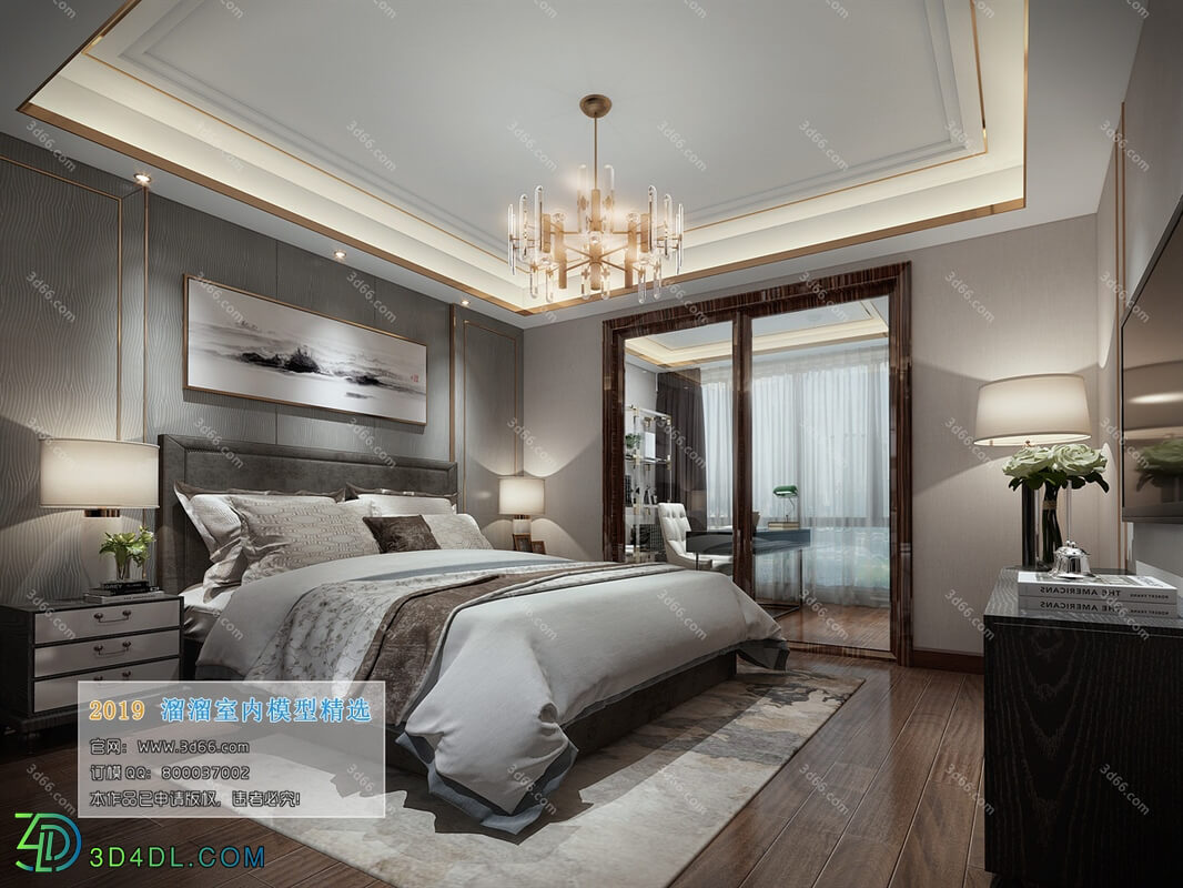 3D66 2019 Bedroom Postmodern style B001