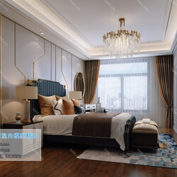 3D66 2019 Bedroom Postmodern style B002 