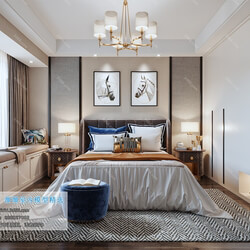 3D66 2019 Bedroom Postmodern style B003 