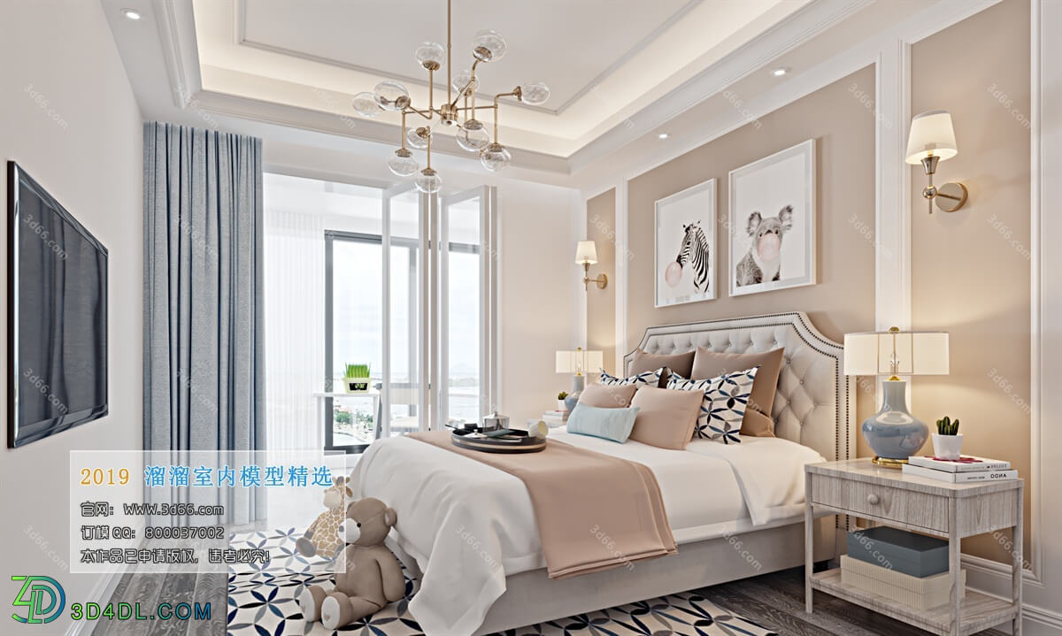 3D66 2019 Bedroom Postmodern style B013