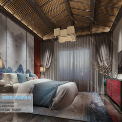 3D66 2019 Bedroom Southeast F001 Asian style 