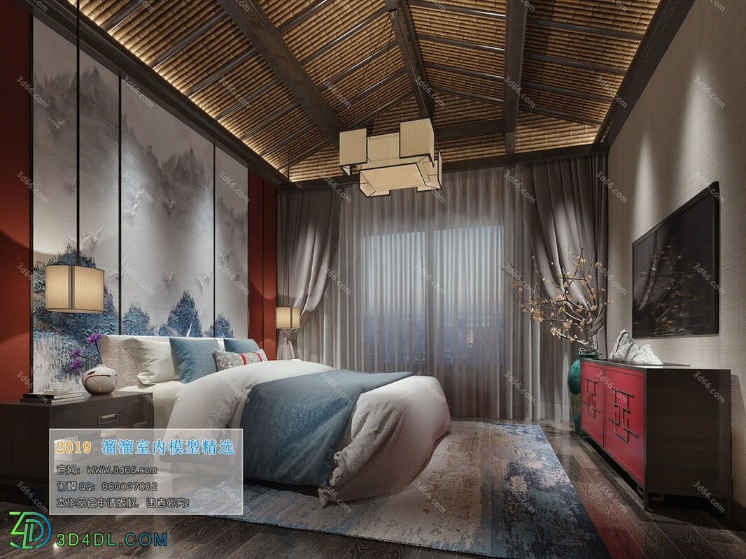 3D66 2019 Bedroom Southeast F001 Asian style
