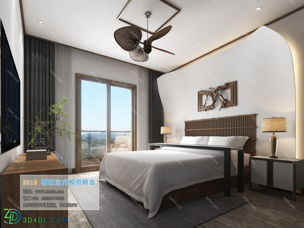 3D66 2019 Bedroom Southeast F003 Asian style