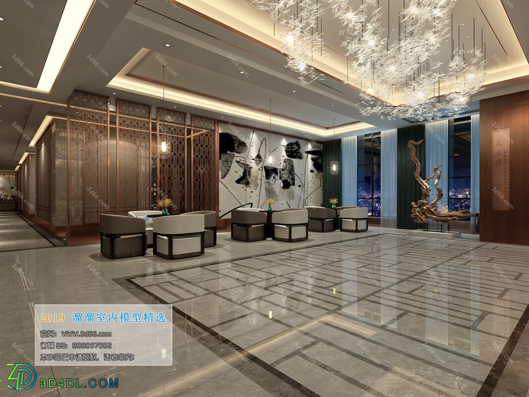 3D66 2019 Club House Chinese style C016