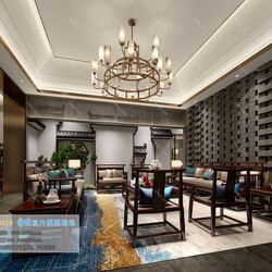 3D66 2019 Club House Chinese style C032 