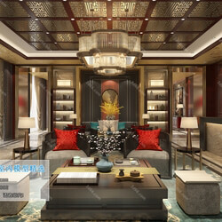 3D66 2019 Club House Chinese style C035 