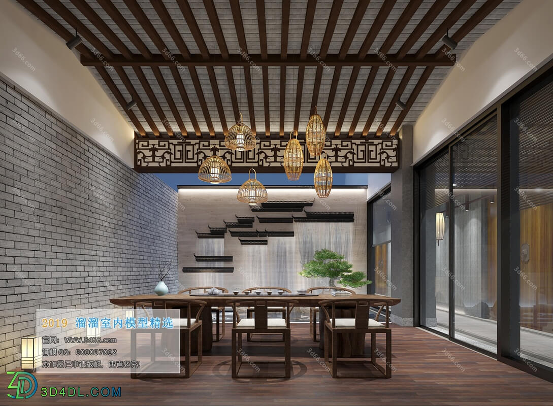 3D66 2019 Club House Chinese style C040