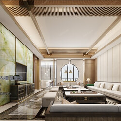3D66 2019 Dining Interiors Chinese style C005 