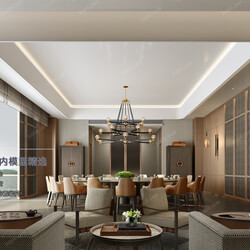 3D66 2019 Dining Interiors Chinese style C006 