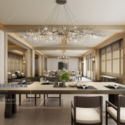 3D66 2019 Dining Interiors Chinese style C008 
