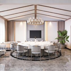 3D66 2019 Dining Interiors Chinese style C014 