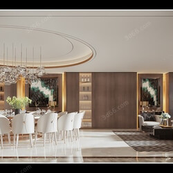 3D66 2019 Dining Interiors Modern style A002 