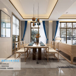 3D66 2019 Dining Room & Kitchen Chinese style C006 