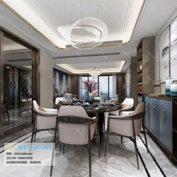 3D66 2019 Dining Room & Kitchen Chinese style C012 