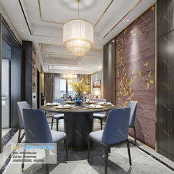 3D66 2019 Dining Room & Kitchen Chinese style C013 