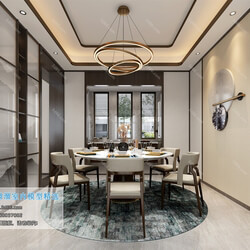 3D66 2019 Dining Room & Kitchen Chinese style C021 