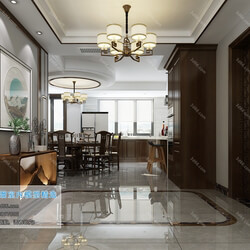 3D66 2019 Dining Room & Kitchen Chinese style C030 