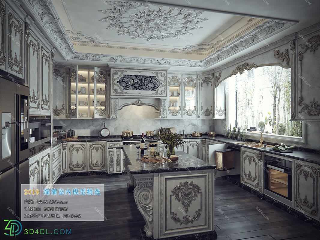 3D66 2019 Dining Room & Kitchen European style D001