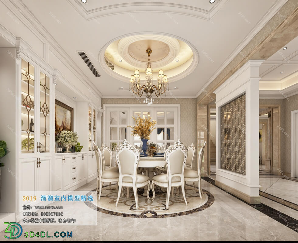 3D66 2019 Dining Room & Kitchen European style D005