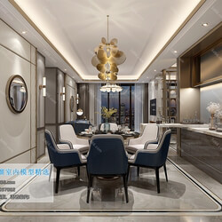 3D66 2019 Dining Room & Kitchen Modern style A001 